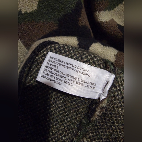 KBB by KAHLANA Women's 'The Slouchy Cardigan' - Olive Camo XL - Picture 7 of 7